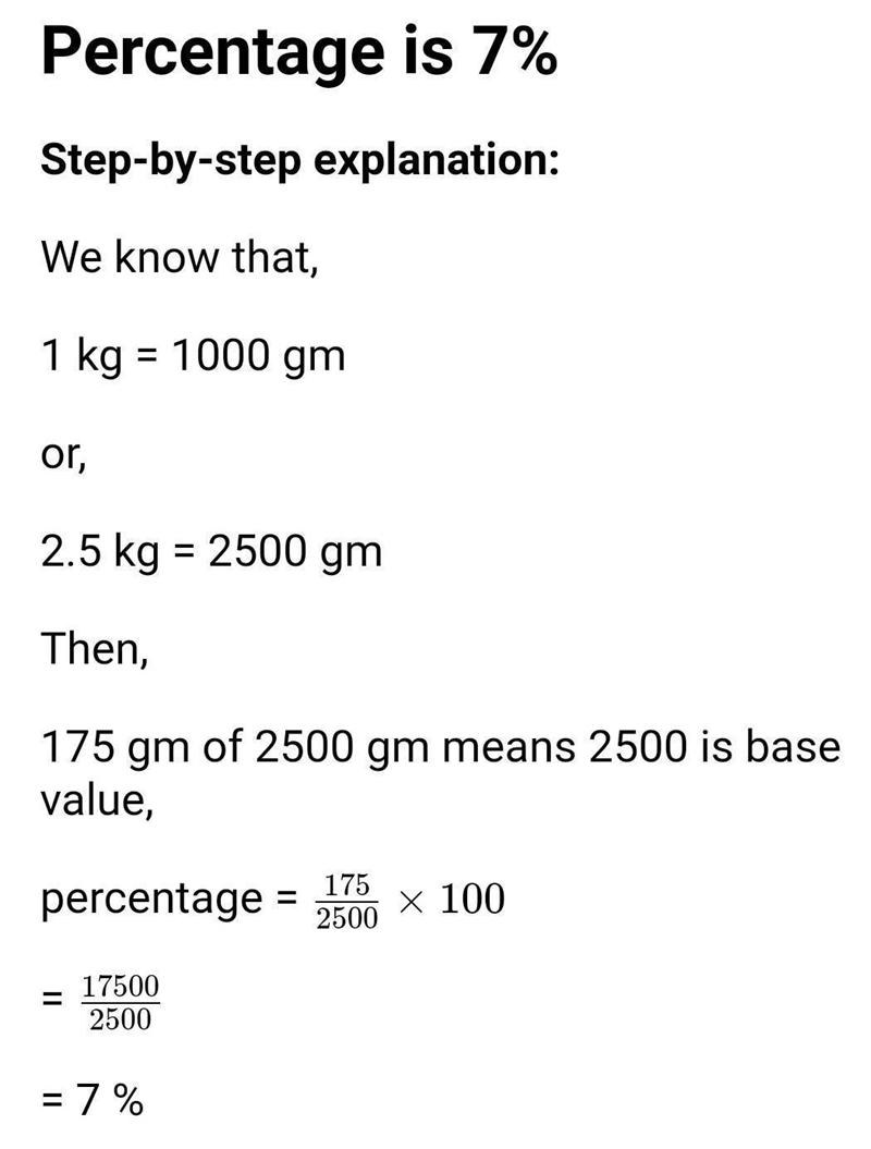 What percent of 175 is 7?-example-1