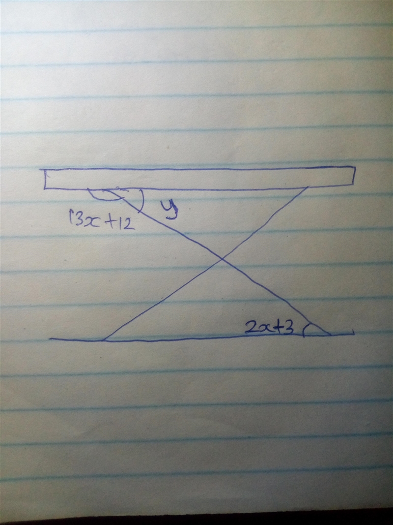 The top of Lucy's dining table is parallel to the floor as shown, using the two marked-example-1