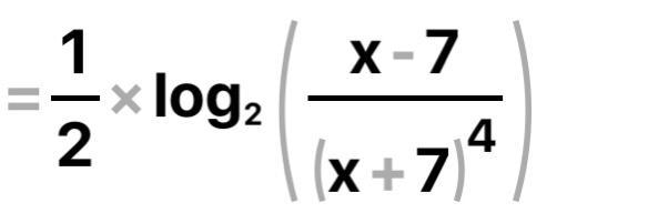 Log4 (x^2-49) -5log4 (x+7)=-example-1