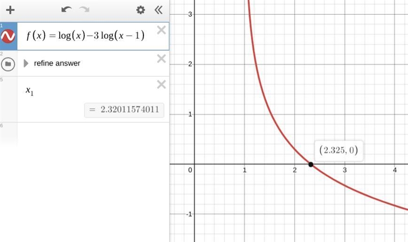 Logx - logx-1^2=2log(x-1)-example-1