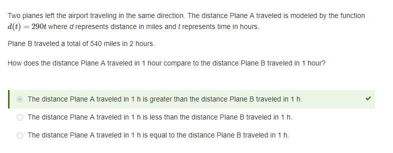 Two planes left the airport traveling in the same direction. The distance Plane A-example-1