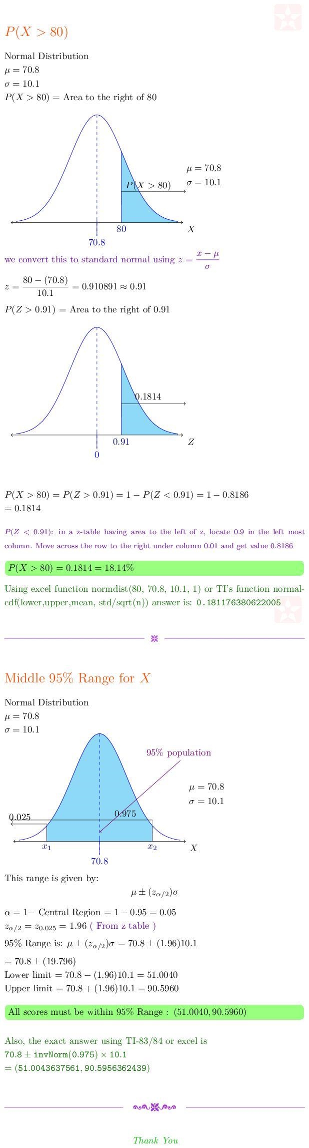 A professor has given the same exam to every Stats class for the last 30 years (during-example-1