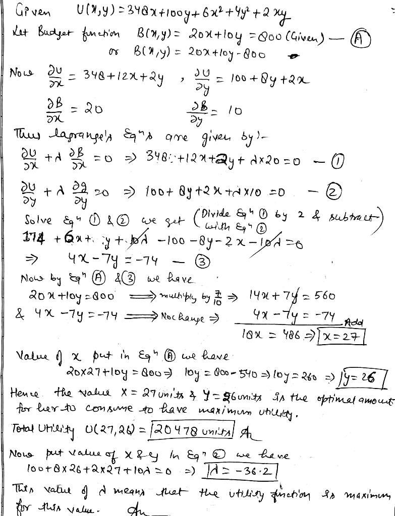 A student has a monthly budget of $800. She can spend her budget on two items, X and-example-1