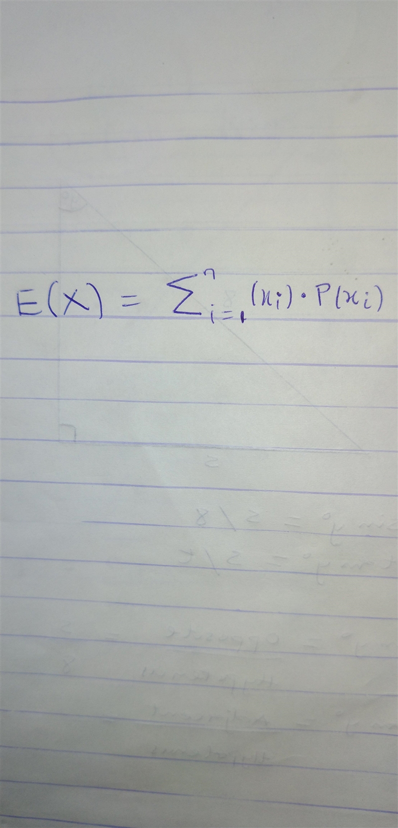 The weighted average of the possible values that a random variable X can assume, where-example-1