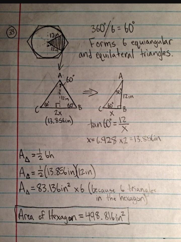 The area of a regular hexagon circumscribed about a circle with radius 2 is _______________. Round-example-1