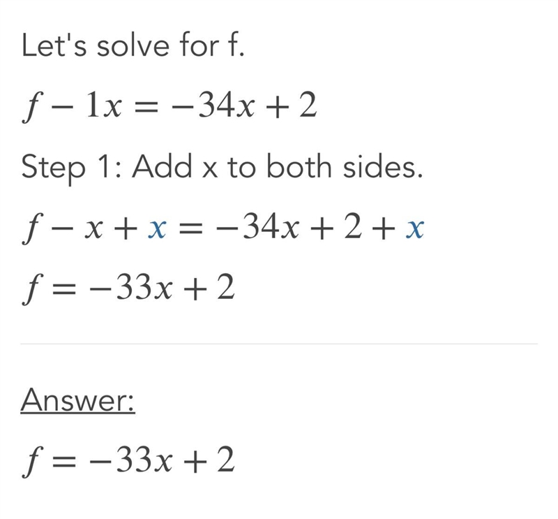 Given f-1(x)=-34x+2, which equation represents f(x)?-example-1