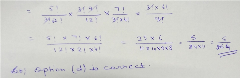 A box contains 5 white and 7 black balls. Two successive drawn of 3 balls are made-example-2