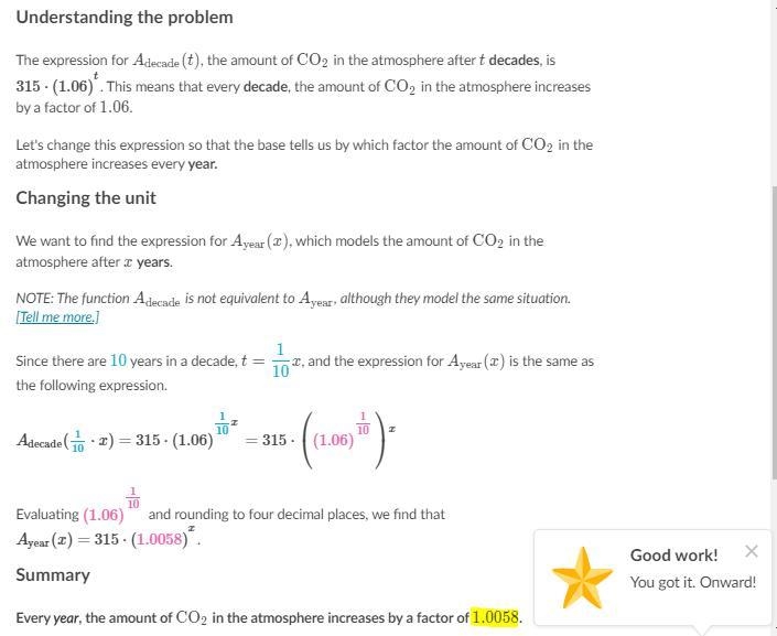 The amount of carbon dioxide (\text{CO}_2)(CO 2 ​ )left parenthesis, start text, C-example-1