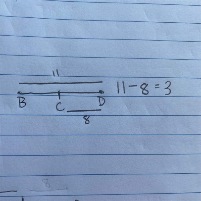 If CD = 8 and BD = 11, what is BC?-example-1