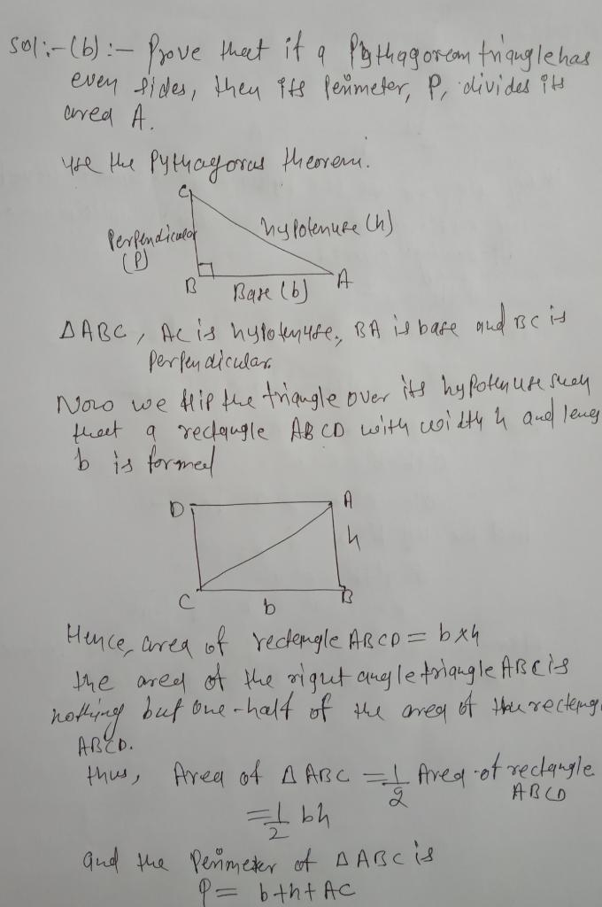 (6 points) Prove that if P is the perimeter of a Pythagorean Triangle with integral-example-3