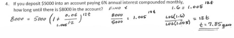 If you deposit $5000 into an account paying 6% annual interest compounded monthly-example-1