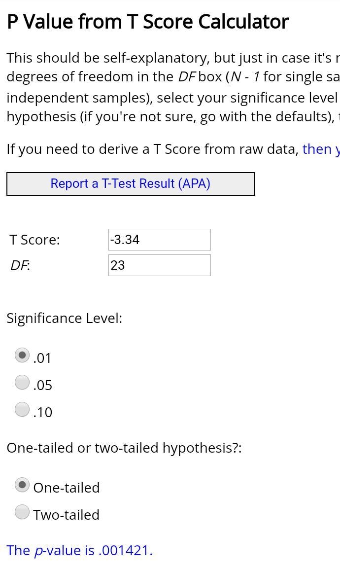 Use a​ t-test to test the claim about the population mean at the given level of significance-example-1