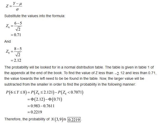 Compute the following probabilities: If Y is distributed N(1, 4), find Pr ( Y ≤ 3 ) . If-example-5