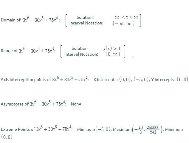 What is the end behavior of the graph of the polynomial function f(x)=3x^6+30x^5+75x-example-1