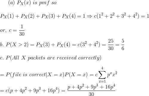 A file consisting of X packets is sent over the network to an end user. It is known-example-1