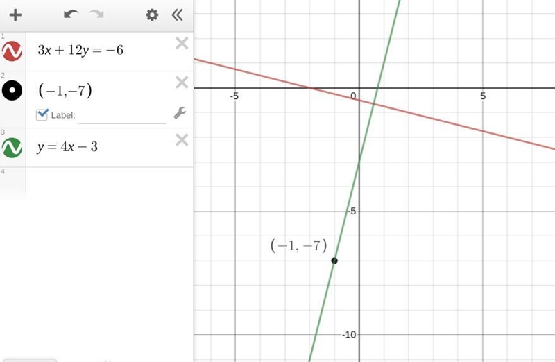 Write an equation in slope-intercept form for the line that passes through the given-example-1