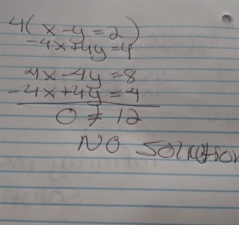 Solve the system by the method of elimination.-example-1