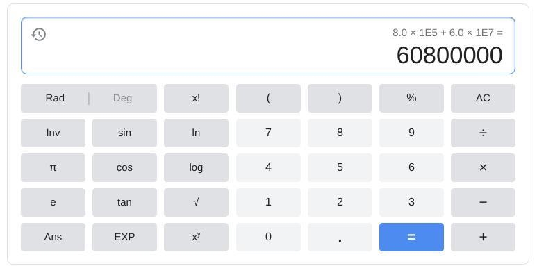 Come Question 14 8.0 x105 +6.0 x107 = A 14,000,000,000,000 B 140,000,000 с 60,800,000 D-example-1