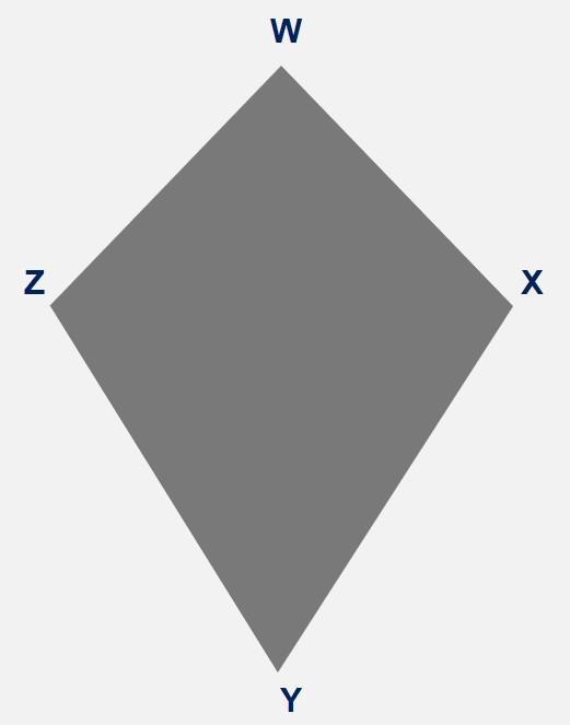 Consider kite WXYZ. Kite W X Y Z is shown. The length of X Y is 3 a minus 5 and the-example-1