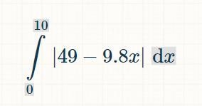 Find the distance, in meters, a particle travels in its first 10 seconds of travel-example-1