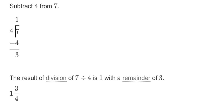 7 divided by 4 long division-example-1