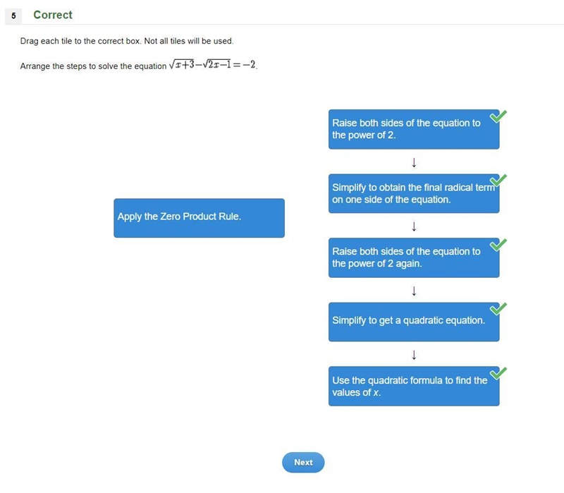 Arrange the steps to solve the equation V3+3-V23-1= -2. -Simplify to obtain the final-example-1