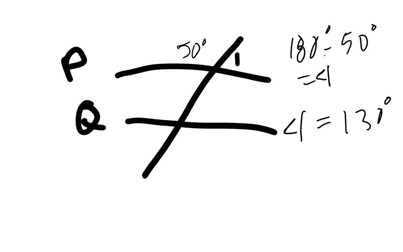 Lines P and Q are parallel. What is the measure of angle 1-example-1