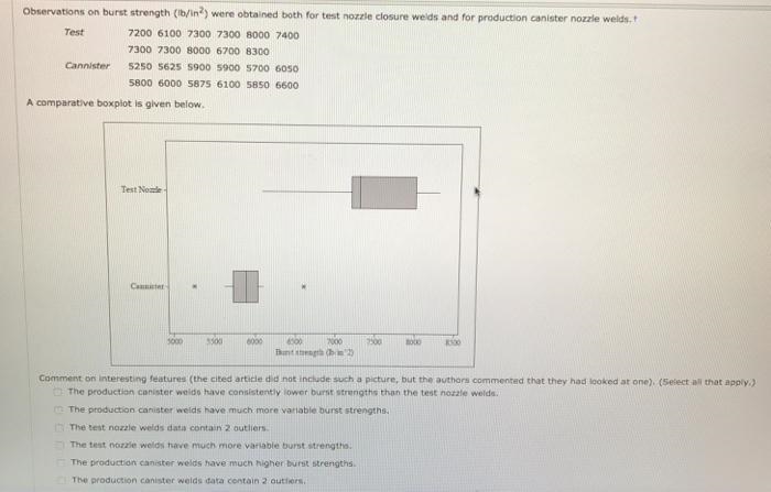 Observations on burst strength (Ib/in2) were obtained both for test nozzle closure-example-1