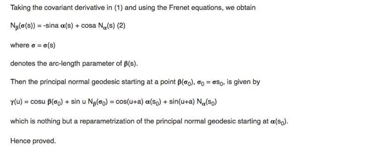 +4.31. Let a(s) be a unit speed curve with kt = 0. Prove there is a curve B(s) (s-example-2