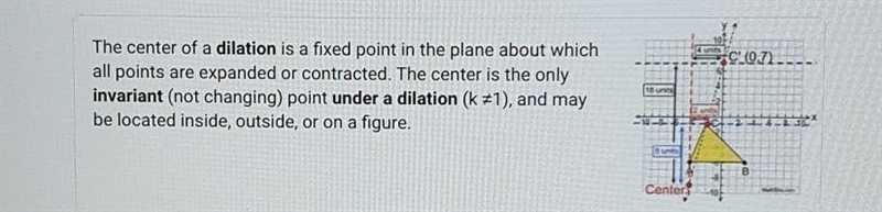 What is invariant under a dilation?-example-1