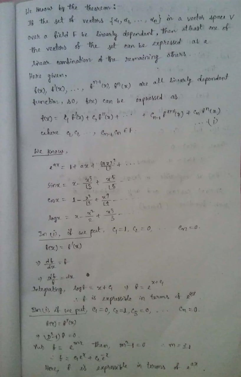 Suppose f(x) is a function such that for some positive integer n, f has n linearly-example-1