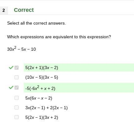 Select all the correct answers. Which expressions are equivalent to this expression-example-1