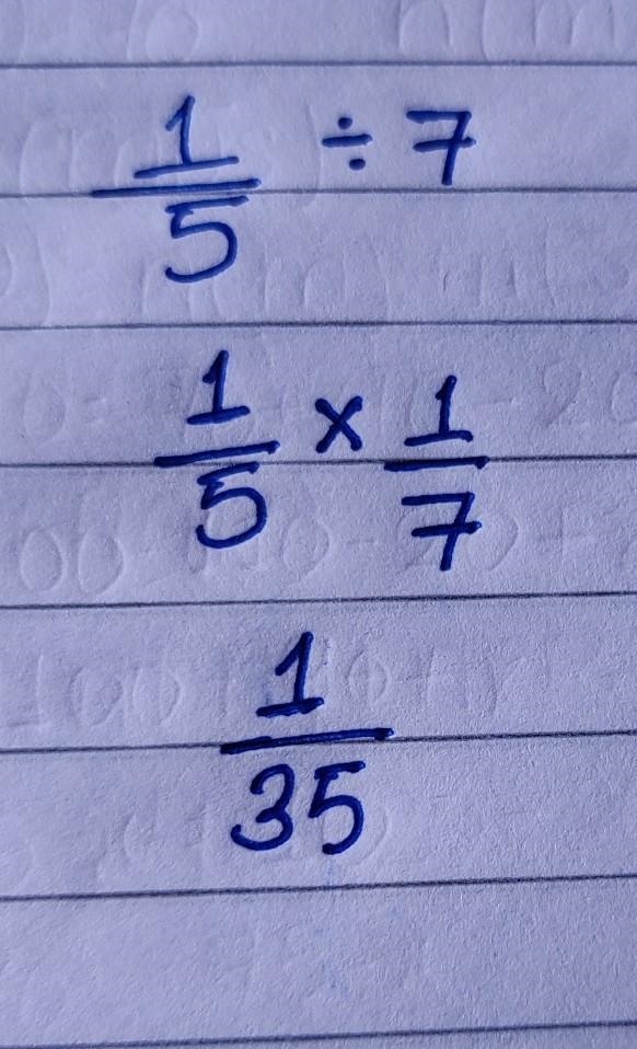 What is 1/5 divided by 7-example-1