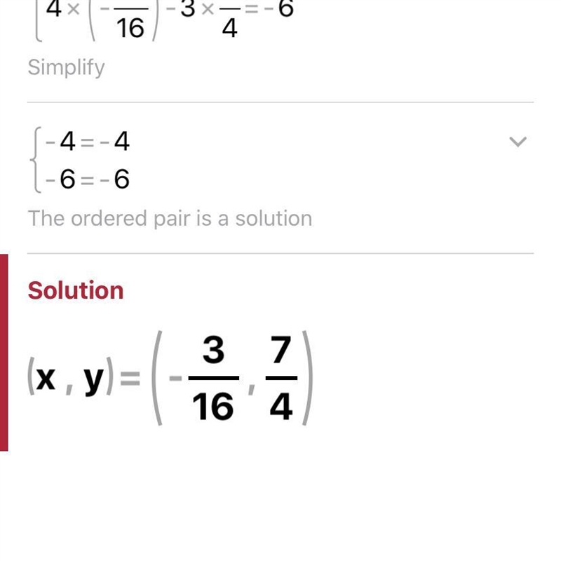 12x - y = -4 4x - 3y = -6 (1 point)-example-1