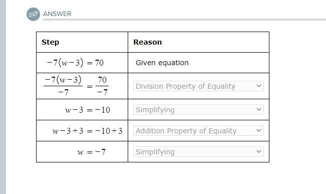 PLEASE HELP ! The equation 8(u+3)=-16 is solved in several steps below. For each step-example-1