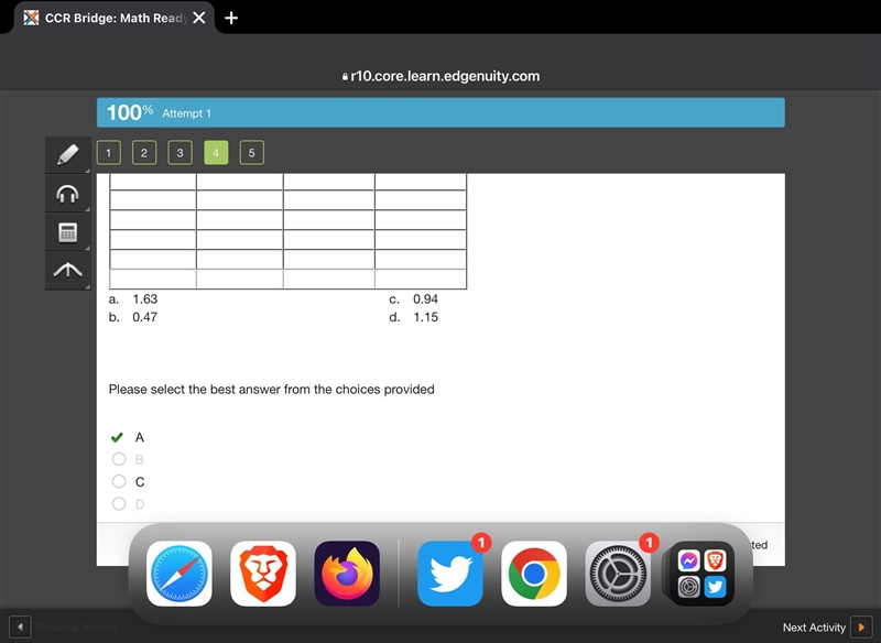 Determine the standard deviation (sigma)by filling in the table as part of your calculation-example-1