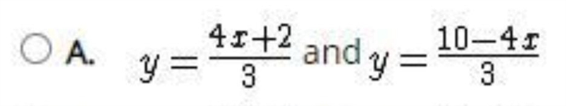 Which equations represent the asymptotes of the hyperbola?-example-1