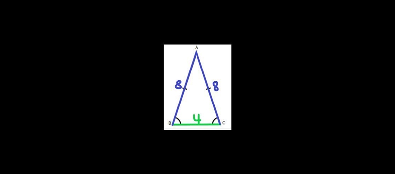 Do these side lengths make a triangle? 8 8 4-example-1