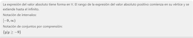 What is the range of the function y = |x| - 9 ?-example-1