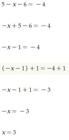 The quotient of 5 less than a number and 6 is -4-example-1