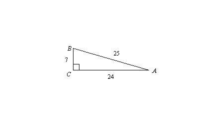 N 5. Use AABC to find the value of sin B. A 7 B 25 B 24 C 24 А C7 25 D 24​-example-1