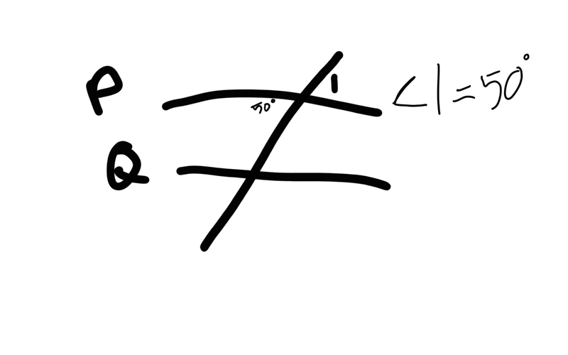 Lines P and Q are parallel. What is the measure of angle 1-example-2