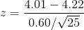 Based on the sample of n = 25 healthy-weight students, can you conclude that healthy-example-1