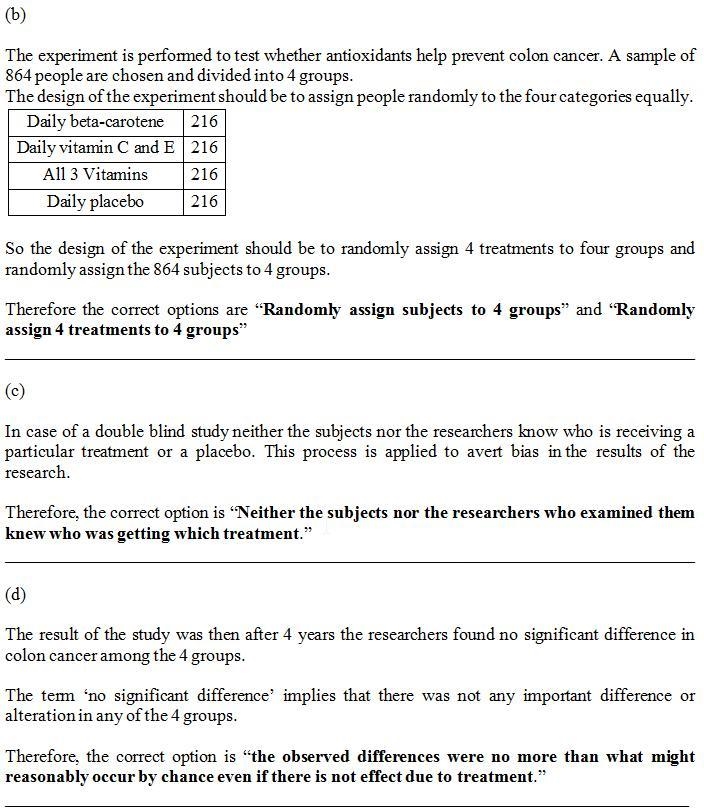 1. People who eat lots of fruits and vegetables have lower rates of colon cancer than-example-2