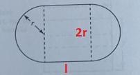 Problem 5. A skating rink in the shape shown has an area of 2,800 ft”. Find a formula-example-2