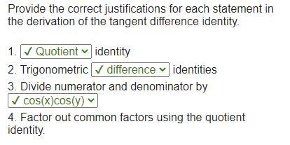 Provide the correct justifications for each statement in the derivation of the tangent-example-1