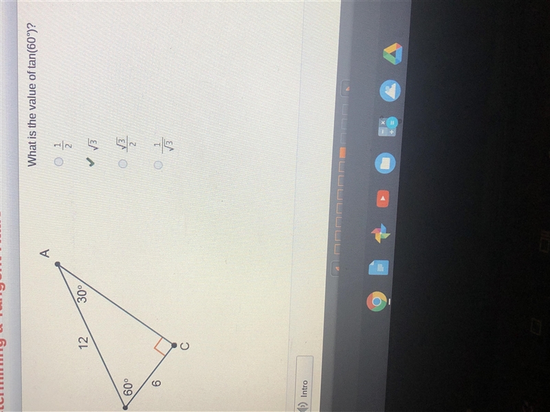 What is the value of tan(60 degrees)-example-1