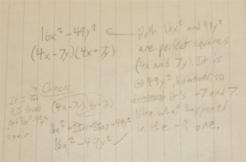 Factoring trinomials and difference of squares. I need to understand the steps.-example-3