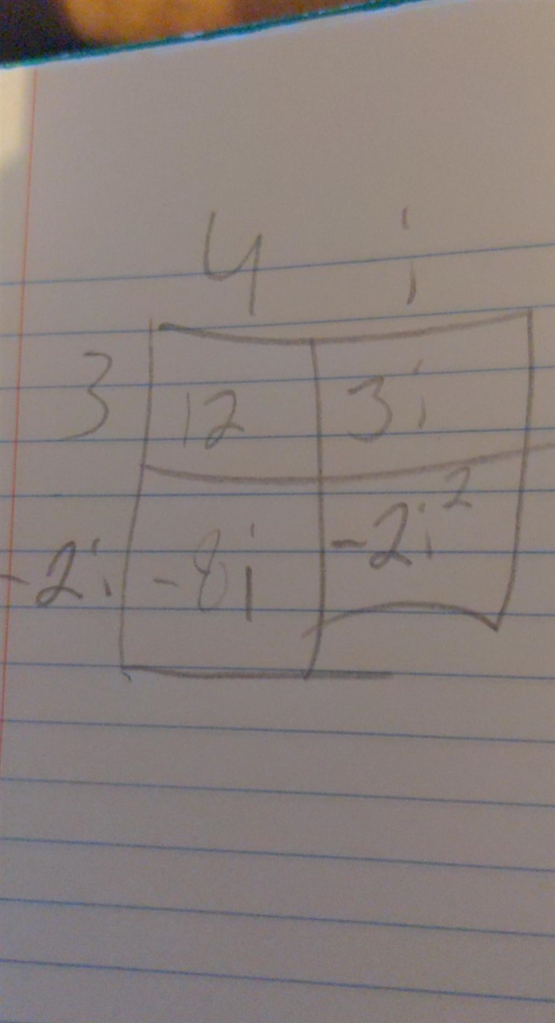 PLEASE HELP!! multiplying complex numbers standard form (3-2i)(4+i)-example-1