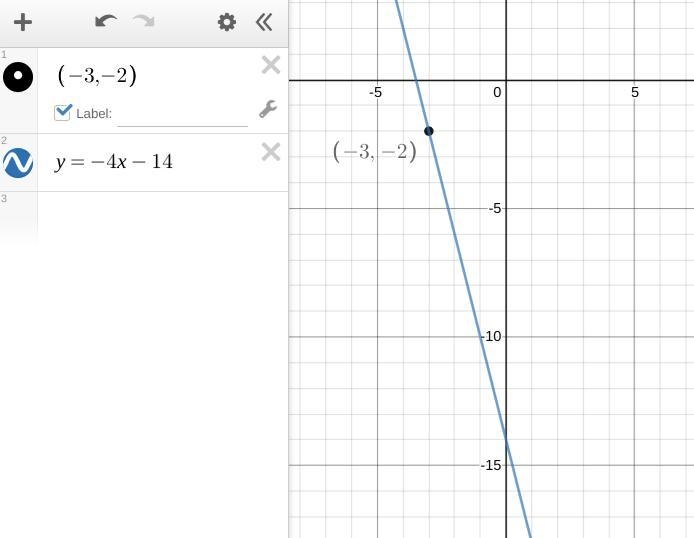 Write the​ slope-intercept equation for the line with the given slope that contains-example-1